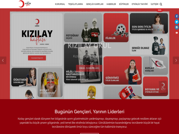 Turk Kızılay Youth Website